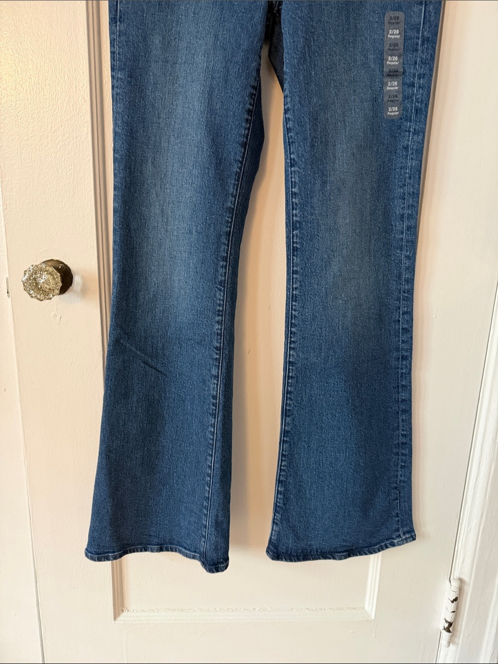 GAP Dark Blue High-Rise Flare Jeans - Picture 7 of 11